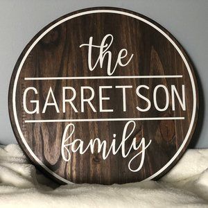Family Monogram Sign